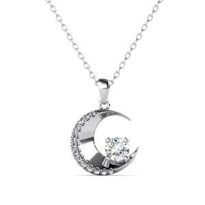 1/2ct. t.w. Diamond Moon Necklace